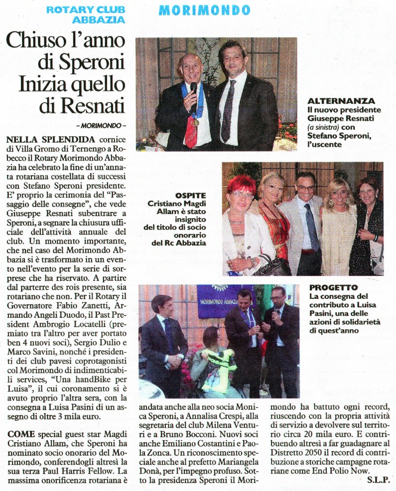 ARTICOLO 2 PASSAGGIO CONSEGNE