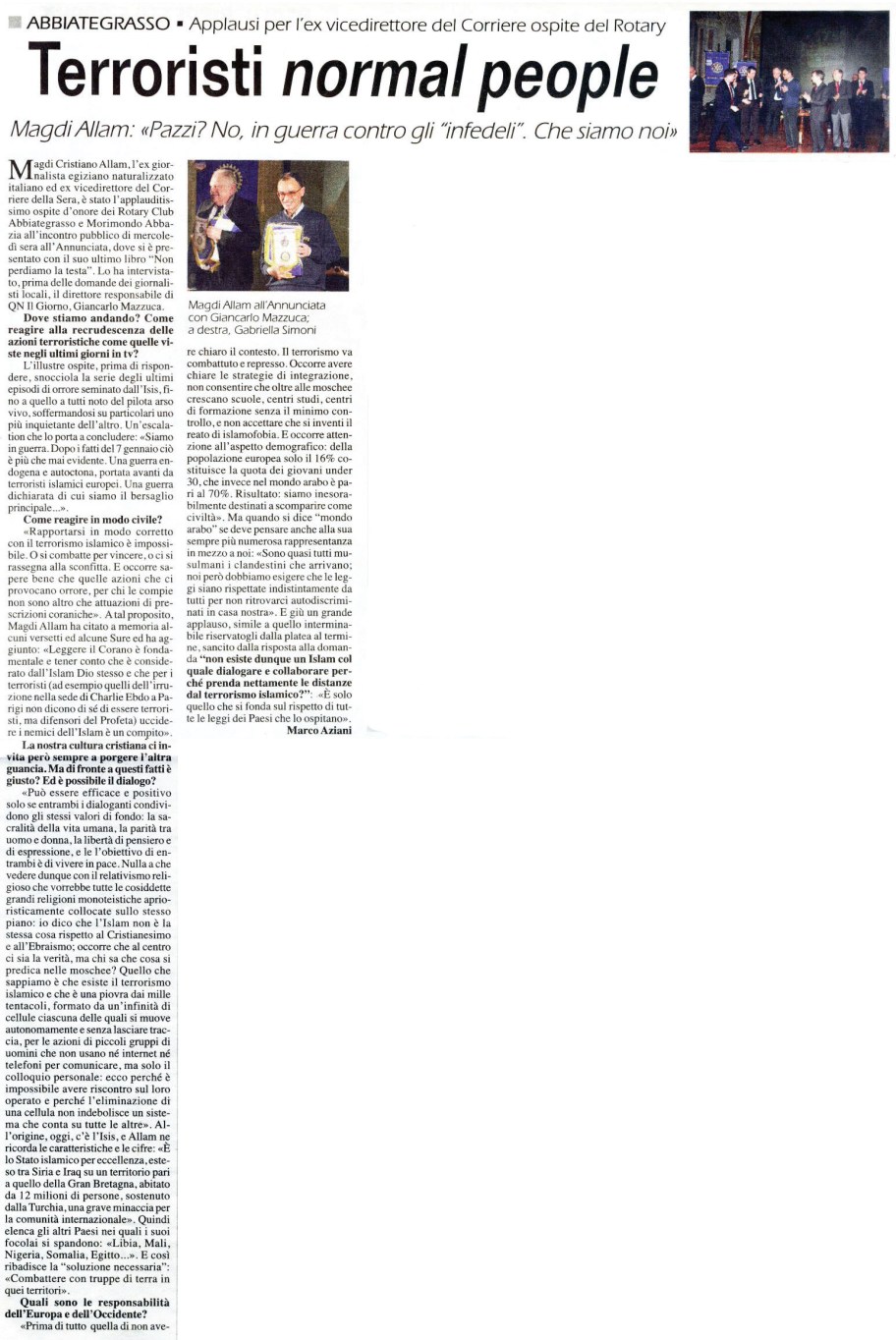 Articolo Libertà Magdi