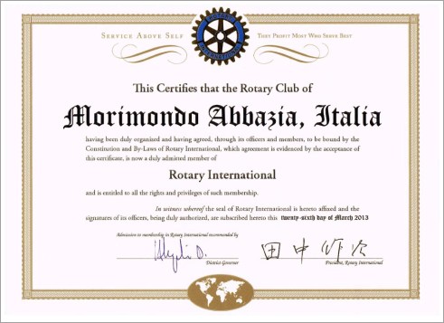 CARTA COSTITUTIVA DEL RC MORIMONDO ABBAZIA 94989