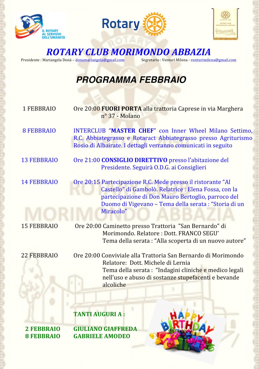 Microsoft Word - Programma FEBBRAIO 2017.docx